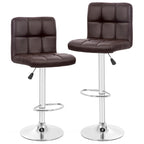 Sgabelli da Bar Girevoli Moderni in Similpelle PU con Altezza Regolabile (Set di 2)