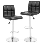 Sgabelli da Bar Girevoli Moderni in Similpelle PU con Altezza Regolabile (Set di 2)