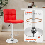 Sgabelli da Bar Girevoli Moderni in Similpelle PU con Altezza Regolabile (Set di 2)