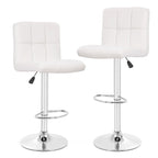 Sgabelli da Bar Girevoli Moderni in Similpelle PU con Altezza Regolabile (Set di 2)