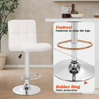 Sgabelli da Bar Girevoli Moderni in Similpelle PU con Altezza Regolabile (Set di 2)