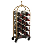 Portabottiglie da vino a carrello indipendente, Portabottiglie