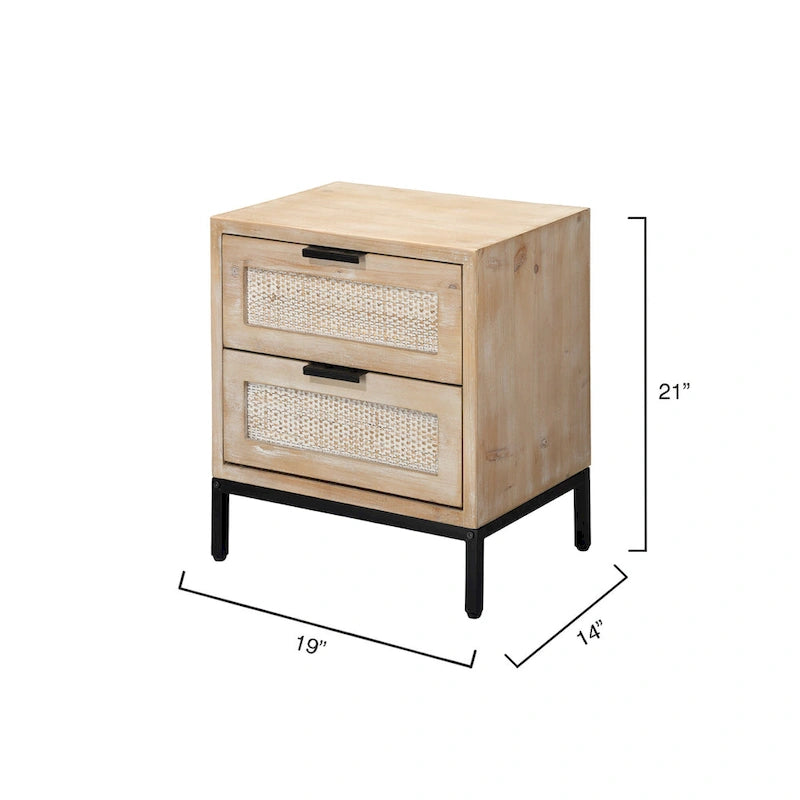 Tavolino a 2 cassetti
