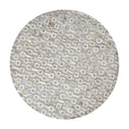 Tavolino d'appoggio con intarsi in madreperla, base dorata e motivi geometrici - Bianco, Grigio o Nero