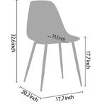 Sedie d'Appoggio Moderne con Scocca in Plastica e Gambe in Metallo, Trasparenti