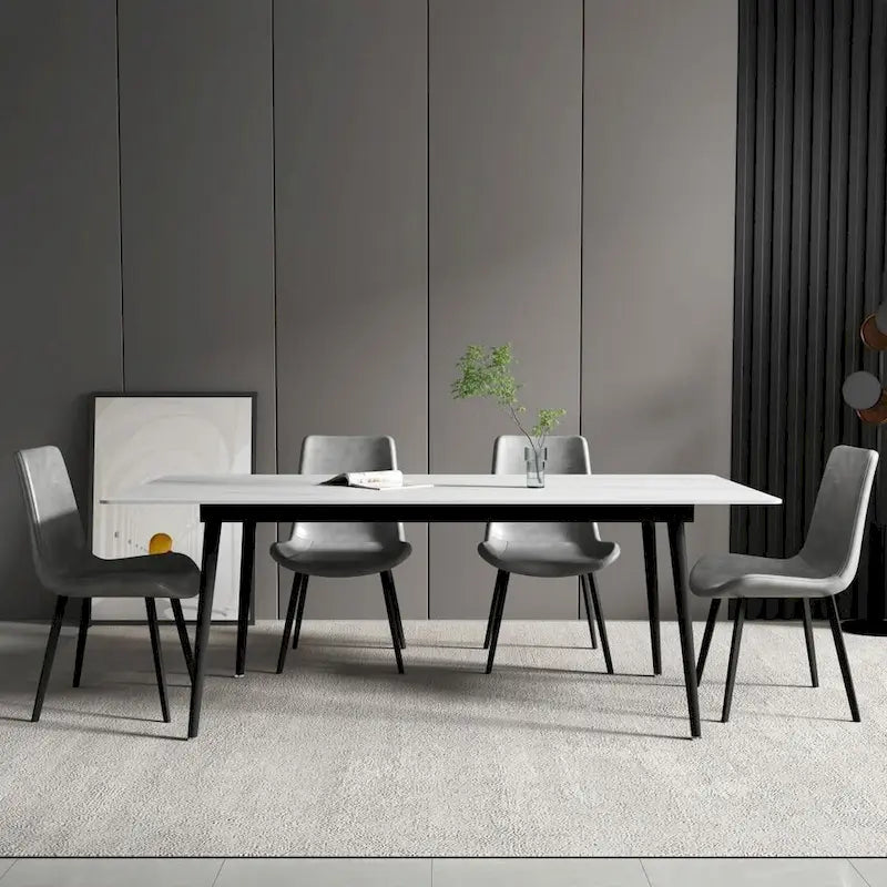 Tavolo da pranzo rettangolare 70,8 con piano in pietra