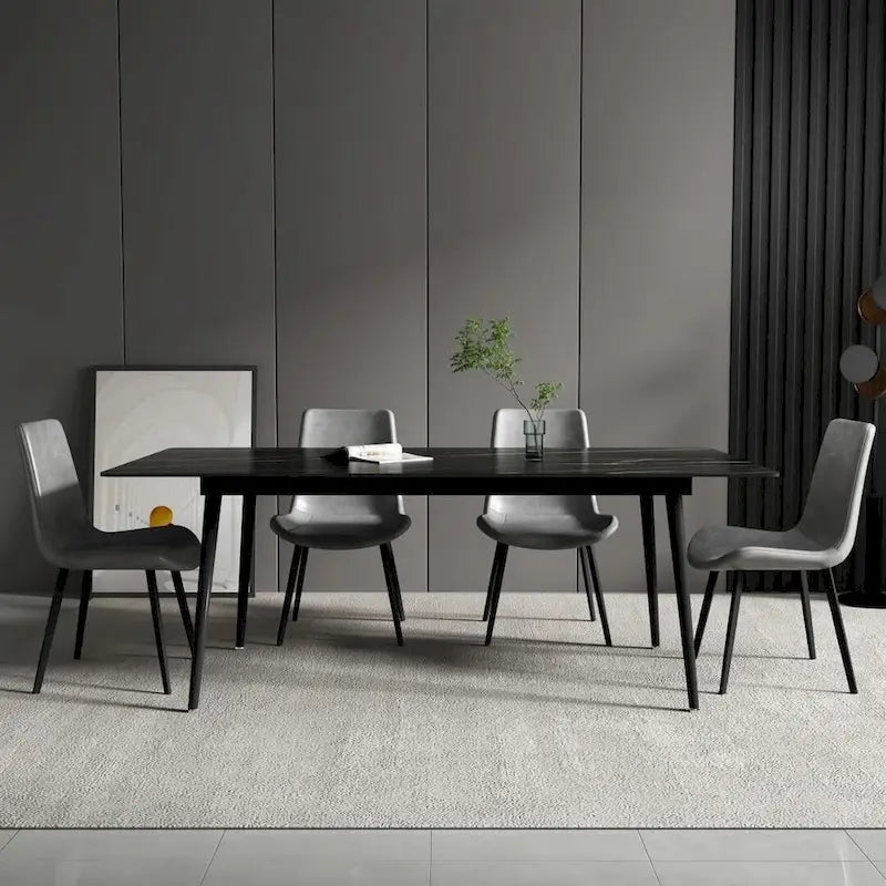Tavolo da pranzo rettangolare 70,8 con piano in pietra
