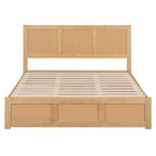 Letto a piattaforma in legno con contenitore sottostante e 2 cassetti