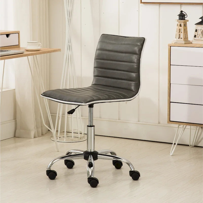  Lund Modern Chrome Office Chair