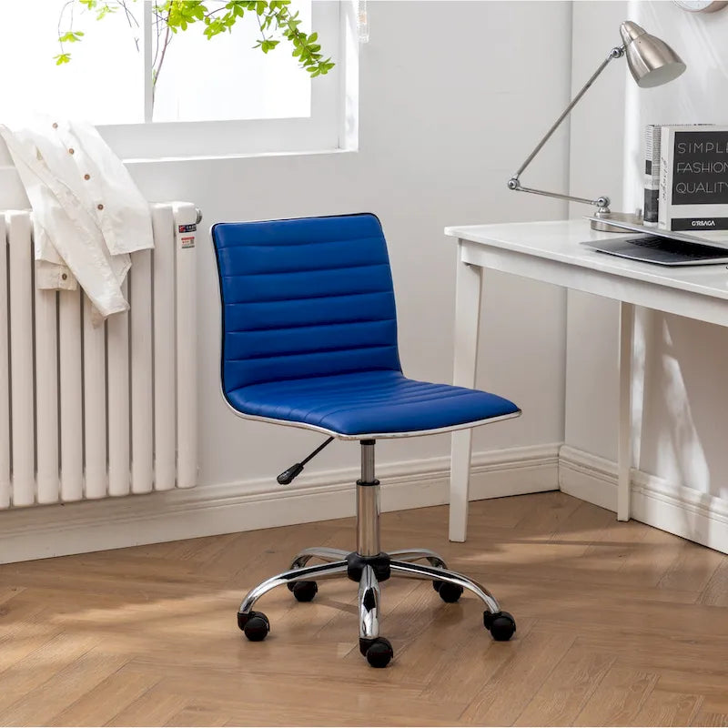 Sedia da ufficio moderna in cromo
