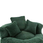 Sitzsack-Sofa für Erwachsene und Kinder, übergroßer Cord-Sitzsack mit 3 Kissen und Armlehne für Wohnzimmer oder Schlafzimmer