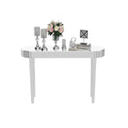 Consolle a Specchio, Tavolo d'Ingresso Argento - 120x32x80 cm