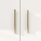 Libreria con 4 ante, 4 cassetti e ripiani, Nera - H 200 cm