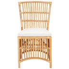 Sedia d'accento in rattan con cuscino (set da 2) - 19.7 L x 22.1 P x 35.4 A - 20Lx22Px35A