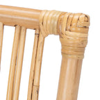 Sedia d'accento in rattan con cuscino (set da 2) - 19.7 L x 22.1 P x 35.4 A - 20Lx22Px35A