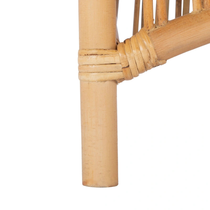 Sedia d'accento in rattan con cuscino (set da 2) - 19.7 L x 22.1 P x 35.4 A - 20Lx22Px35A