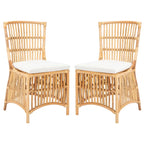 Sedia d'accento in rattan con cuscino (set da 2) - 19.7 L x 22.1 P x 35.4 A - 20Lx22Px35A