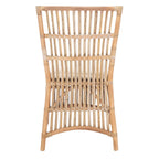 Sedia d'accento in rattan con cuscino (set da 2) - 19.7 L x 22.1 P x 35.4 A - 20Lx22Px35A