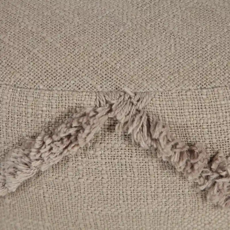 Pouf ottomano rotondo 18 Brown Solid Texture Diamond