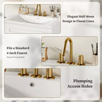 Meuble-lavabo de salle de bains de 24 pouces avec lavabo en céramique, meuble de style Shaker, 2 portes à fermeture amortie et structure en bois massif pour petite salle de bains ou cabinet de toilette