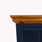 Comodino con Armadietto Contenitore e Piano in Legno Massello, 1 PEZZO/ 2 PEZZI