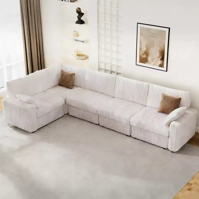 Modulares Cord-Sofaelement von Dyonery mit abnehmbaren, waschbaren Bezügen