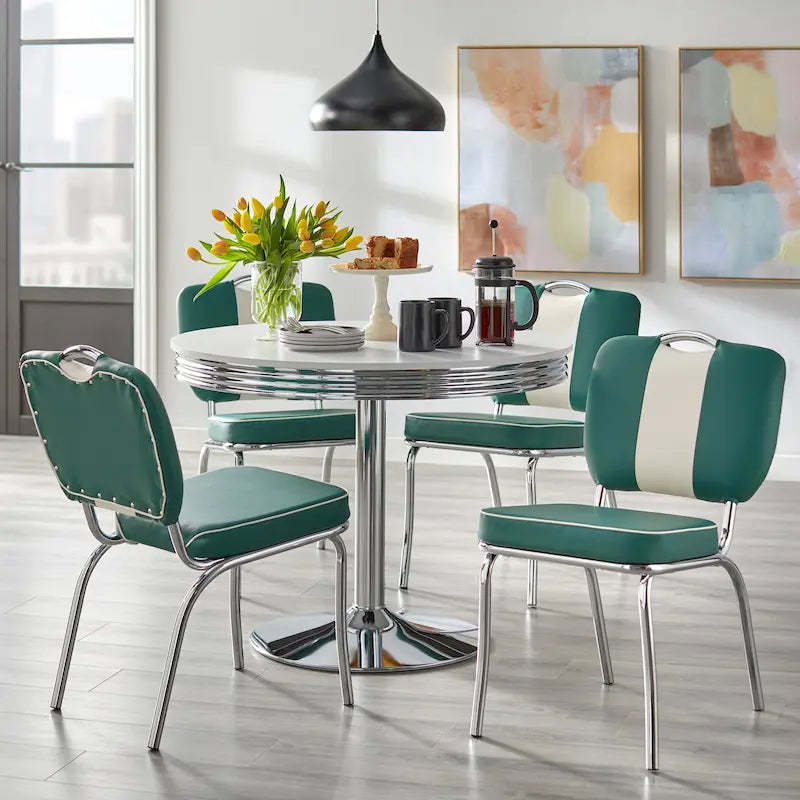 Simple Living Raleigh Retro-5-teiliges Esszimmer-Set