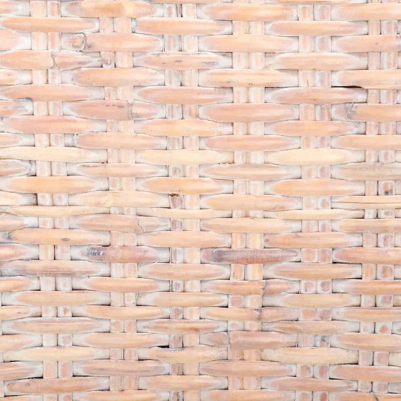 Conjunto de 2 cadeiras de jantar em vime natural 19W x 22D x 41H, estilo boho costeiro