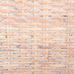 Conjunto de 2 cadeiras de jantar em vime natural 19W x 22D x 41H, estilo boho costeiro