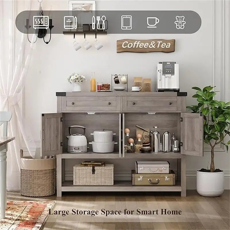 Credenza a buffet - 14.96P x 47.24L x 38.58A