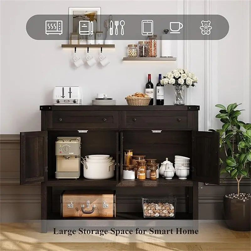 Credenza a buffet - 14.96P x 47.24L x 38.58A