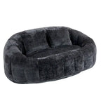 GDFStudio - Sofá descontraído Laurel em chenille para 2 pessoas, com espuma de alta densidade e conforto extra