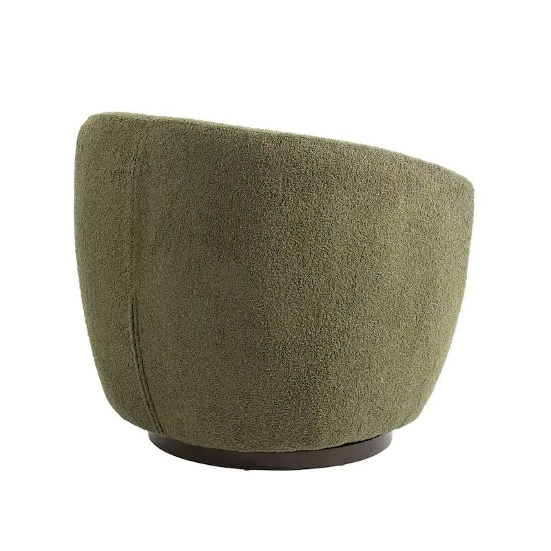 Poltrona girevole a barilotto per soggiorno moderno