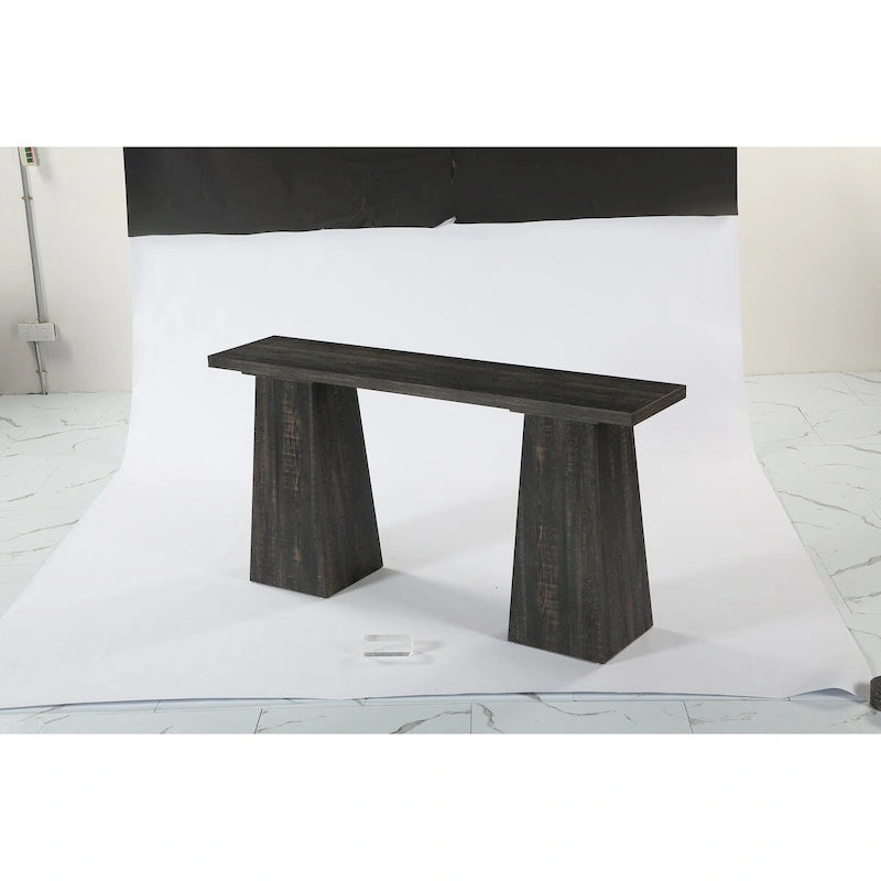 Tavolo Consolle Stretto in Legno da 160 cm per Ingresso o Corridoio