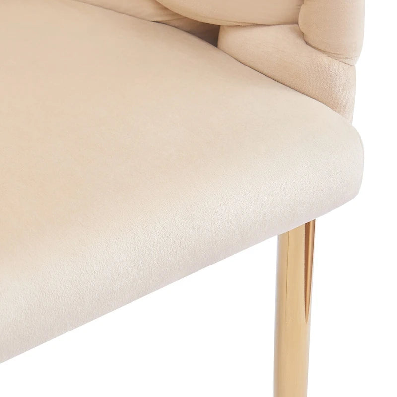Poltrona d'accento di lusso fatta a mano con gambe dorate, poltrona moderna in velluto per soggiorno e camera da letto