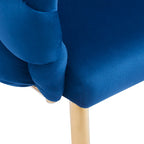 Poltrona d'accento di lusso fatta a mano con gambe dorate, poltrona moderna in velluto per soggiorno e camera da letto
