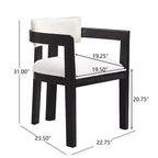 Christopher Knight Home Shankar moderne ronde eettafelset met 5 delen en stoelen met bekleding van rubberhout