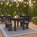 Prostokątny stół do jadalni Flash Furniture 46 x 30 z litej sosny