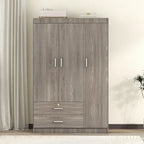 Guarda-roupa com 3 portas e 2 gavetas