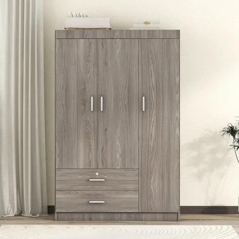 Guarda-roupa com 3 portas e 2 gavetas