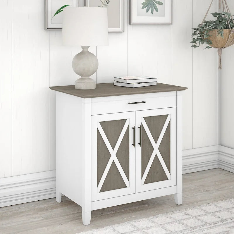 Sekretářský stůl Key West s úložnou skříňkou od Bush Furniture