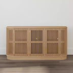 Credenza Plank+Beam Contour in legno massello con 3 ante, mobile TV da 59 pollici per il soggiorno