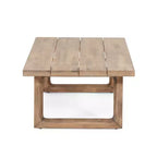 Gartenmöbel-Set aus Akazienholz, Outdoor-Sitzgruppe mit Couchtisch und weichen Polstern für Hinterhof, Veranda und Balkon, Beige – Merax