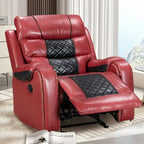 Fauteuil inclinable grand format en similicuir, design américain, pour le salon