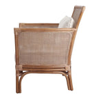 Poltrona decorativa in rattan Tatum