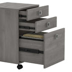Echo L-vormig bureau met opzetkast en laden