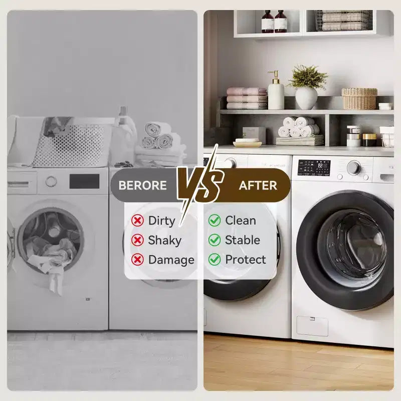 Dessus de lave-linge et sèche-linge en bois, plan de travail de buanderie de 54 po avec étagère de rangement à 2 niveaux, surface de travail antidérapante avec rebords pour l'organisation de la buanderie