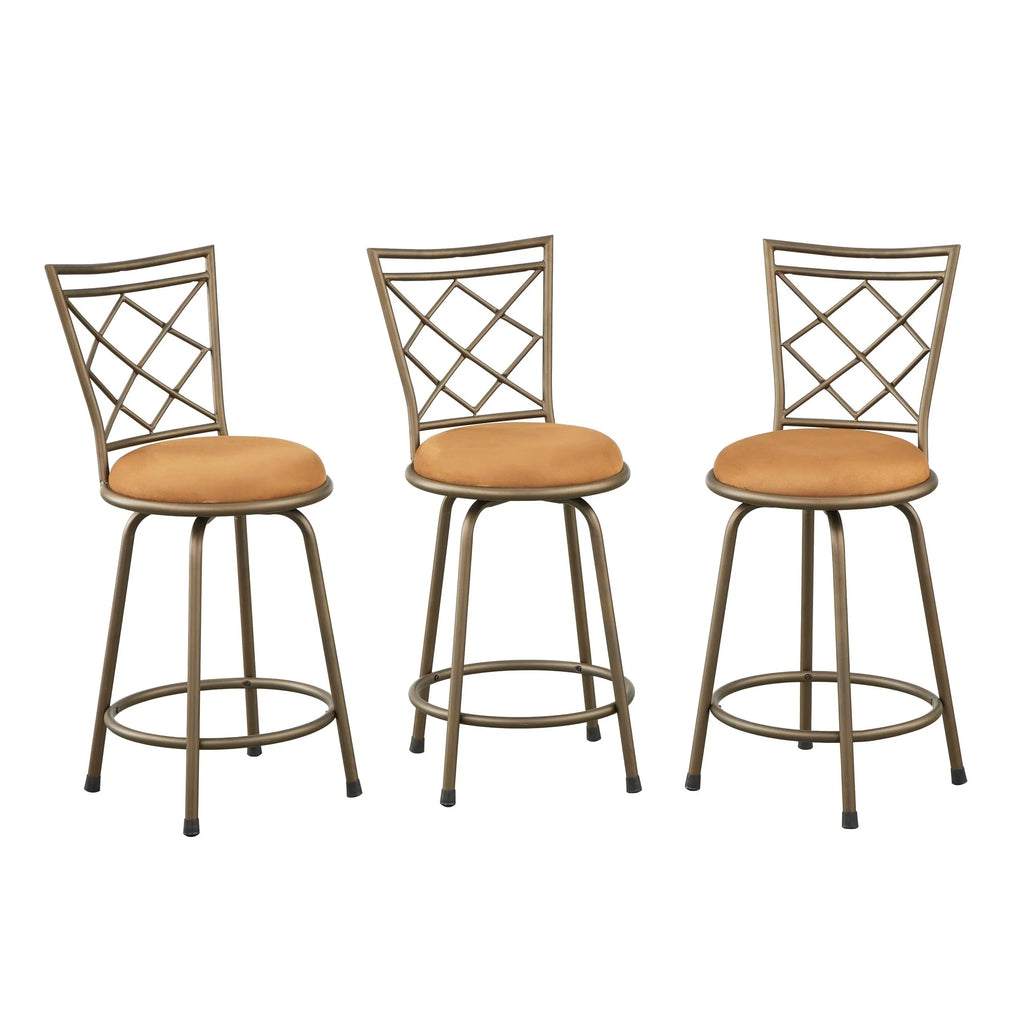 Sgabelli girevoli Alyssa ad altezza regolabile Simple Living (set di 3)