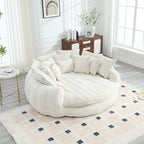 Confortável sofá-cama duplo Loaf, sofá-cama extragrande com apoios de braços