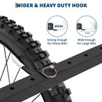 Suporte de arrumação autónomo para 5 bicicletas, com capacidade robusta de 300 Lbs, organizador resistente para guardar bicicletas de forma segura e estável em jardins dianteiros e traseiros